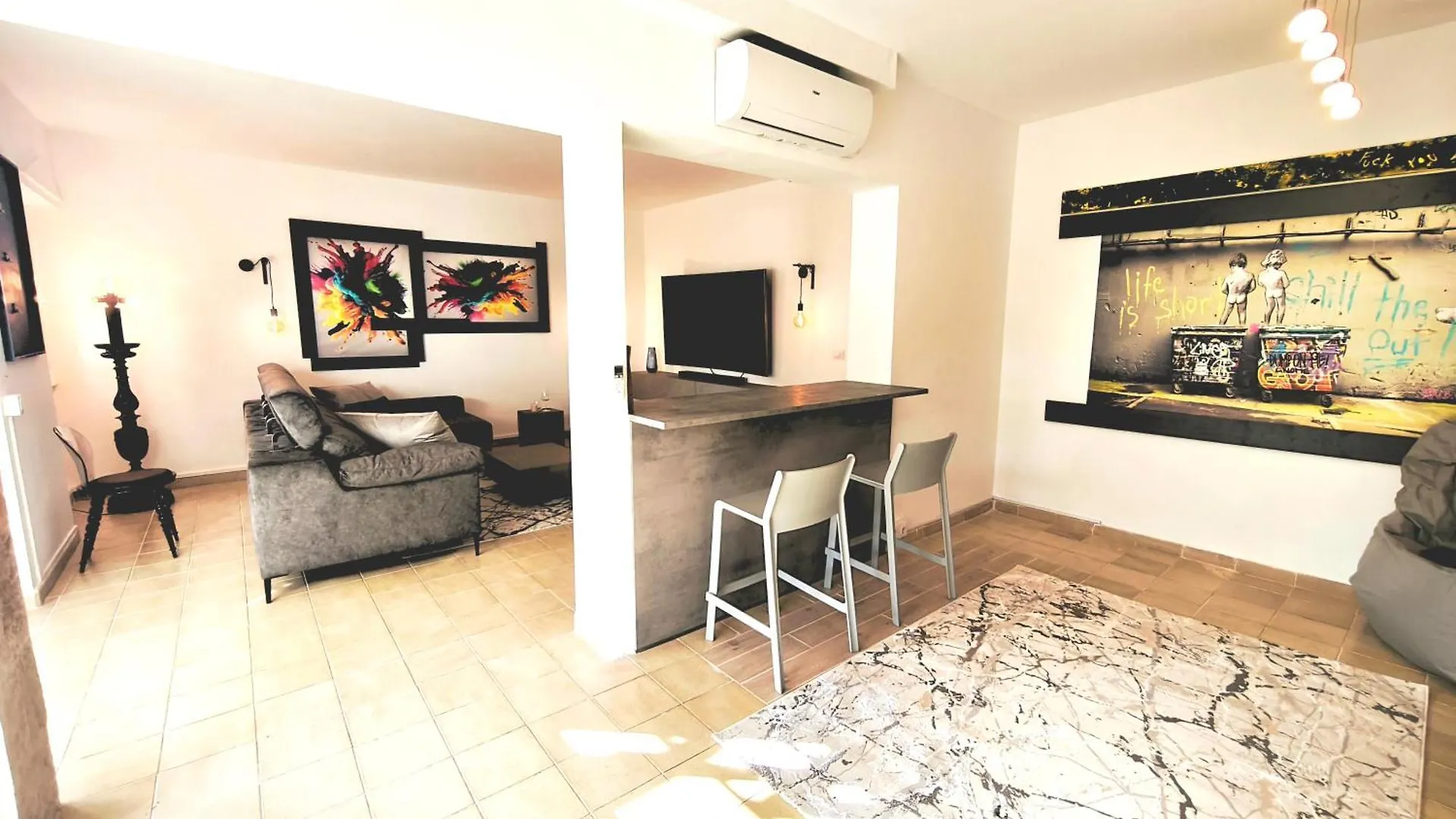 Rooftop Bungalow Pamro - Private Jacuzzi - Fitness Area - Free Wifi - Air Conditioner - Pool - Modern & Comfortable - Sunnygolf Maspalomas  Holiday home Maspalomas (Gran Canaria)